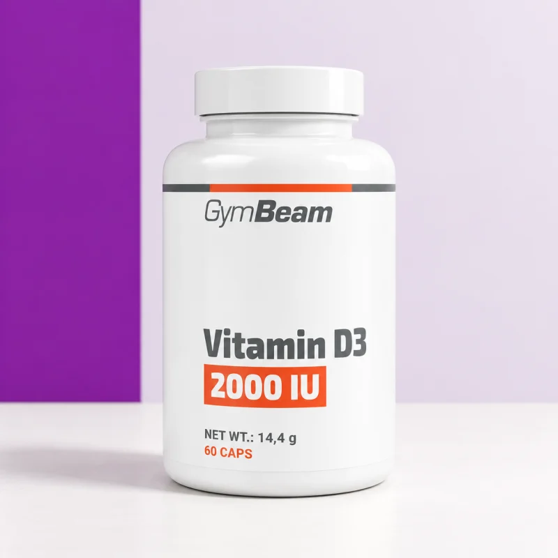 GymBeam Vitamin D3 2000 IU, 60 kapsulių